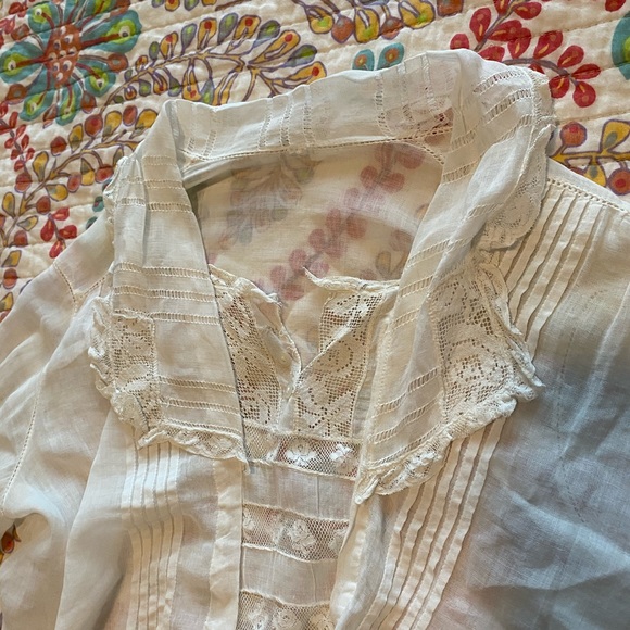 SOLD Edwardian Lawn Blouse As Is - Picture 11 of 14